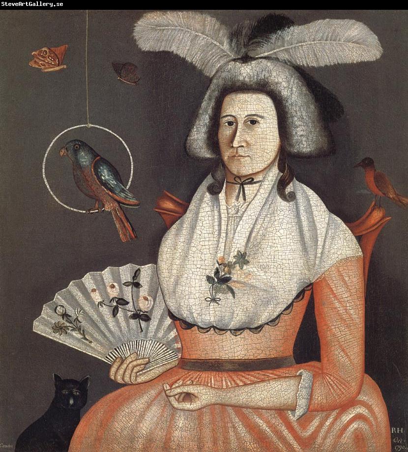 Rufus Hathaway Lady with Her Pets